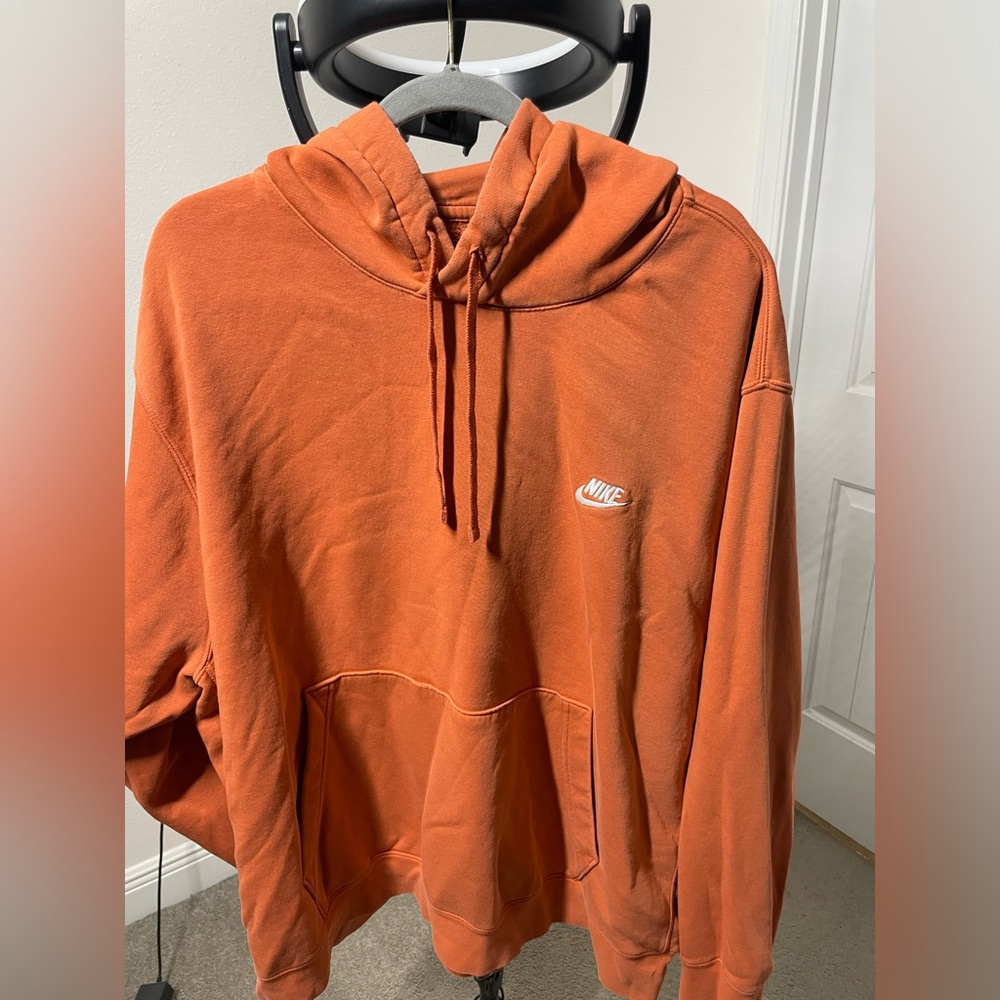 Orange Nike Sportswear Club Fleece